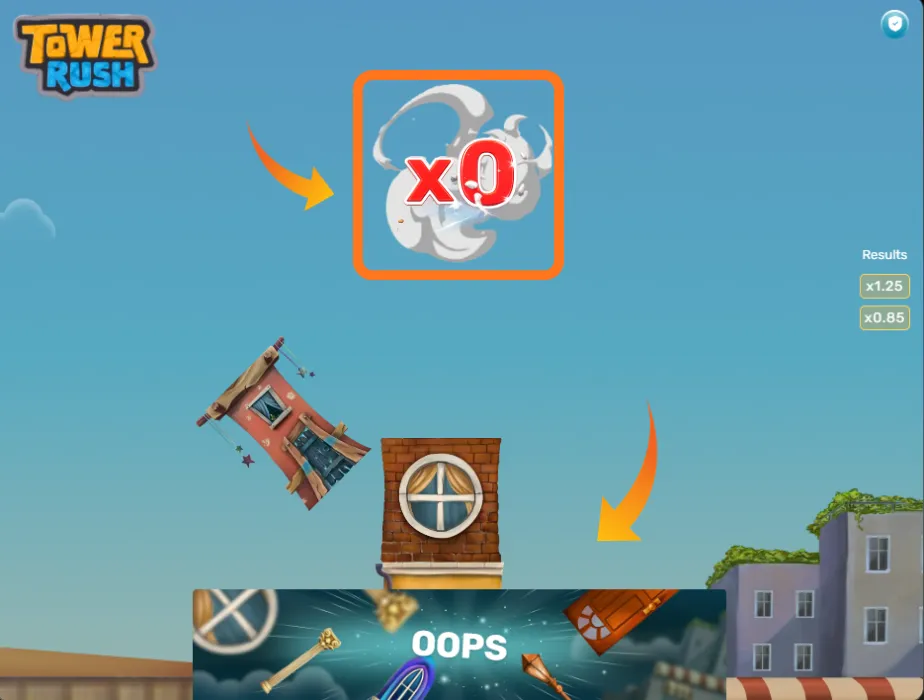 Tower collapses